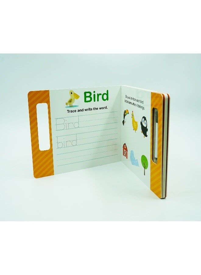 Writing Practice Animals Board Book English by Clever Factory - Image 3