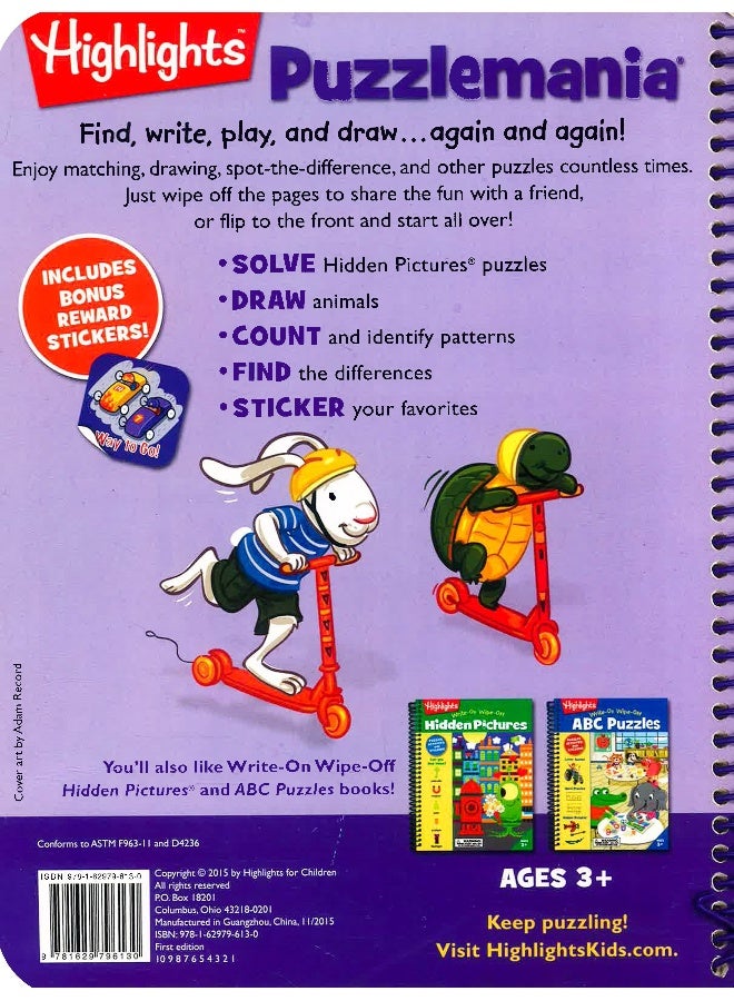 Write On Wipe Off Booksmania Spiral Bound English by Highlight Kids - Image 2