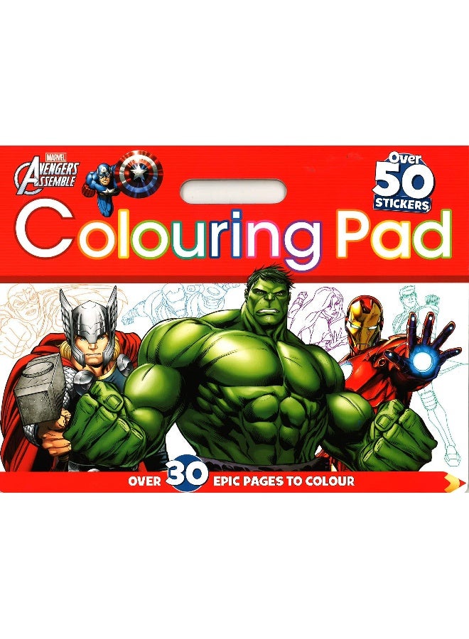 Avengers Marvel Colouring Pad Paperback English by Marvel - Image 1