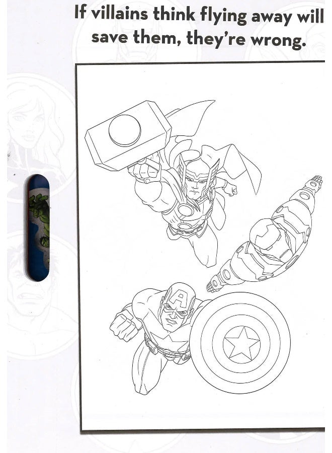 Avengers Marvel Colouring Pad Paperback English by Marvel - Image 5