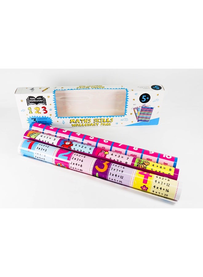 Hwh Wallchart Box Set: Help With Homework 5+: Maths Skills Wallchart Flexi Bound English by Igloo Books - Image 3