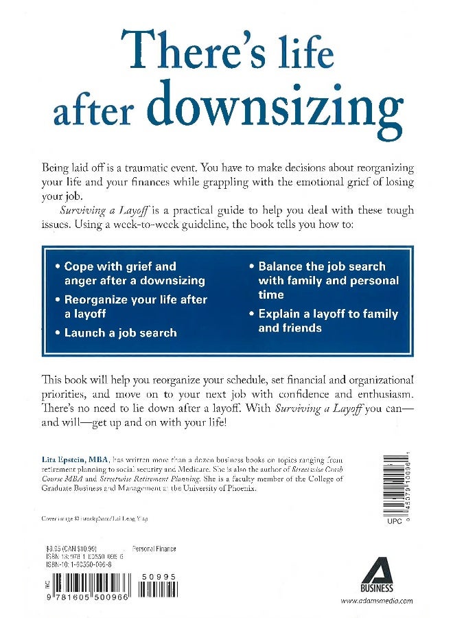 Surviving A Layoff: A Week-By-Week Guide Paperback English by Lita Esptein - Image 2