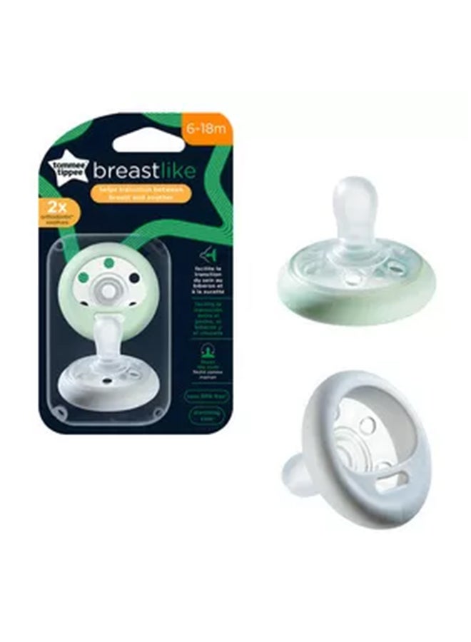 Pack Of 2 Close To Nature Breast Like Soother For 6-18 Months (Color May Vary) - pnsku/N43302703A/45/_/1723540704/3c6e4896-7734-4fbf-b5c4-b71d8932ac61