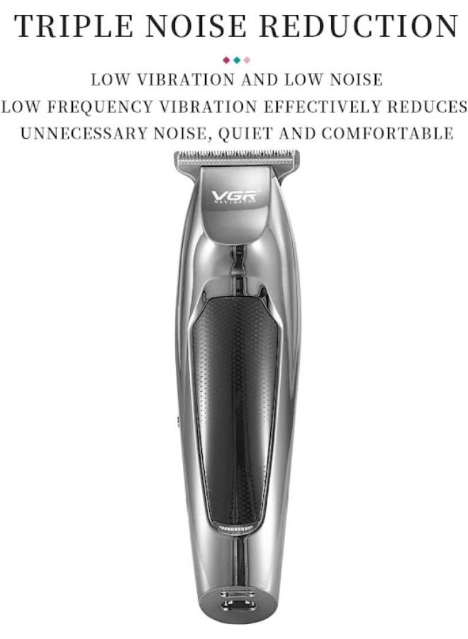 VGR - V-030 Professional Fast Charging Hair Clipper Silver/Black 15x4.5x4cm - Image 1
