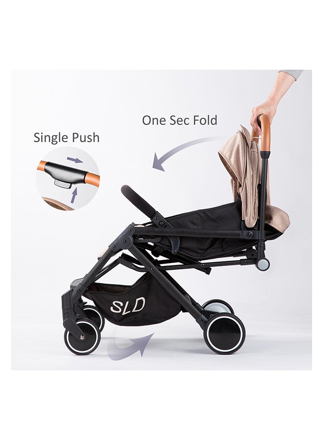 SLD Stroller With Elite Diaper Bag Bundle - Khaki