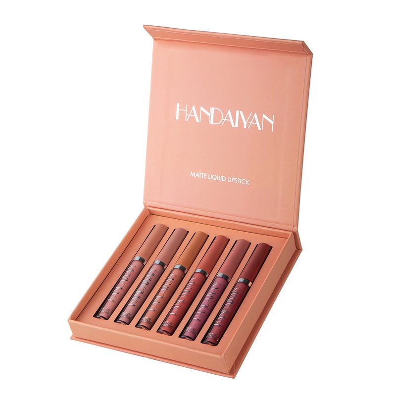 Handaiyan 6-Piece Matte Liquid Lipstick Multicolour - Image 3