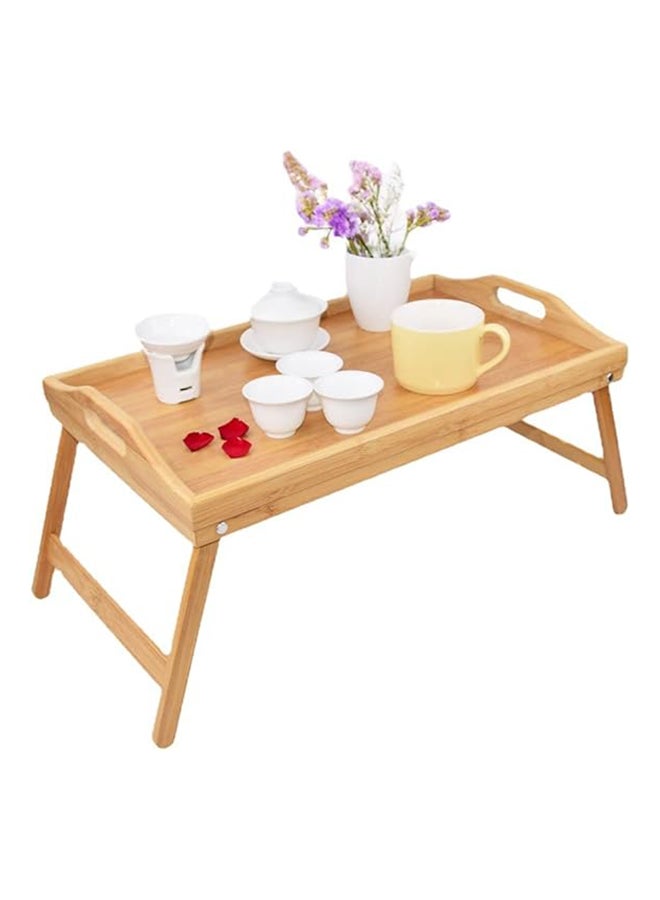 Foldable Food Serving Tray Beige 50x30x4cm  - Image 2