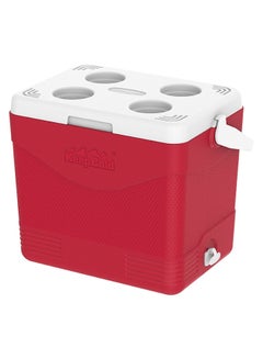 Cosmoplast Keep Cold Plastic Picnic Icebox 24 Liter - Red Red 24.0Liters  - Image 1