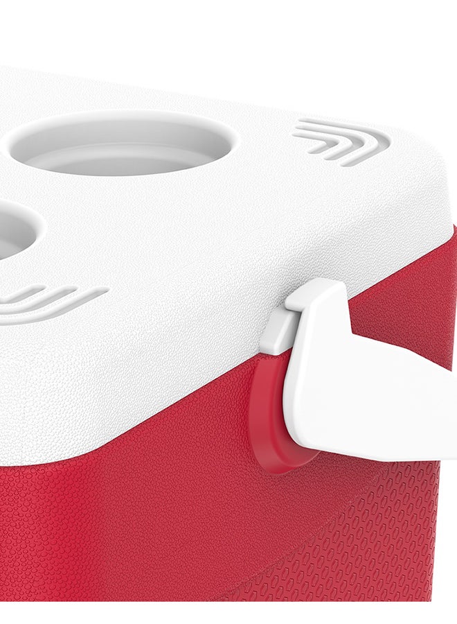 Keep Cold Plastic Picnic Icebox 24 Liter - Red Red 24.0Liters