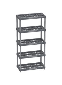 5 Tier Shelving Storage Rack  (Grey) Black - pnsku/N43316852A/45/_/1727247489/619a0bcc-3eb0-4f01-9897-0bdc1c21e247