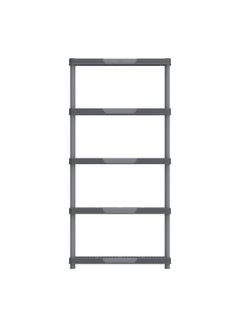 5 Tier Shelving Storage Rack  (Grey) Black - pnsku/N43316852A/45/_/1727247490/ea902b19-7f81-4314-a9b4-60f06763555c