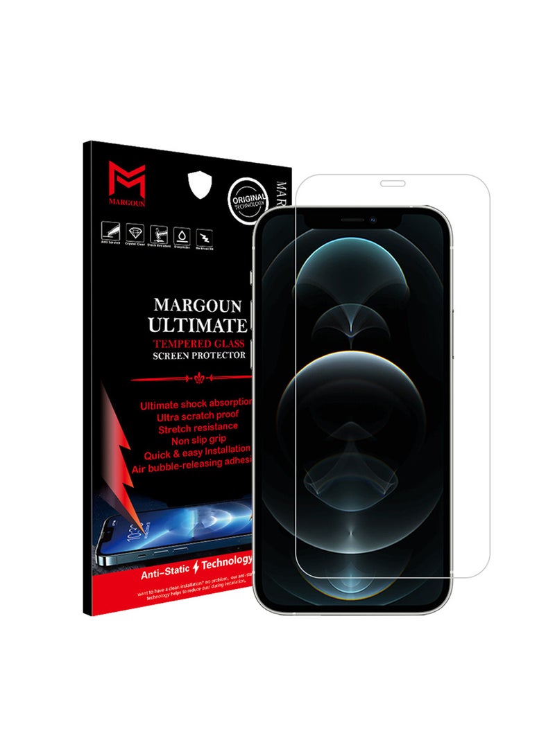 MARGOUN Clear Screen Protecvtor For iPhone 12 Pro clear  - Image 1