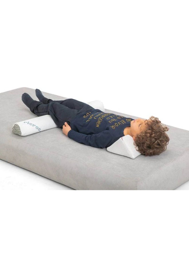 ريكراك وسادة دعم أسفل الظهر لدعم آلام الظهر مايكروفايبر أبيض 14x14x10سم - Image 1