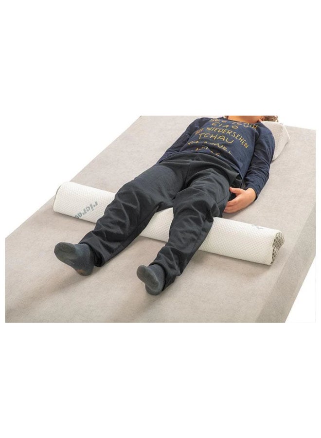 ريكراك وسادة دعم أسفل الظهر لدعم آلام الظهر مايكروفايبر أبيض 14x14x10سم - Image 3