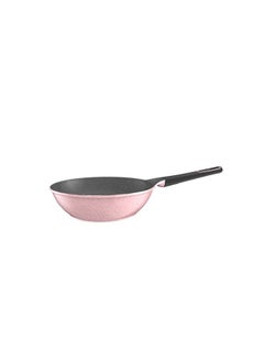 Neoflam Tily Wok Pan Marble Pink 30cm 
