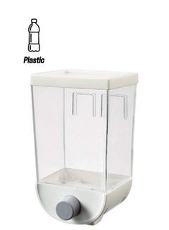 AMERTEER Wall Mounted Cereal Dispenser White 330grams  - Image 1