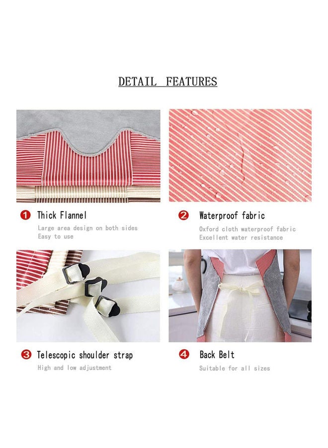 أميرتير مريلة قابلة للتعديل ضد الماء أحمر - Image 5