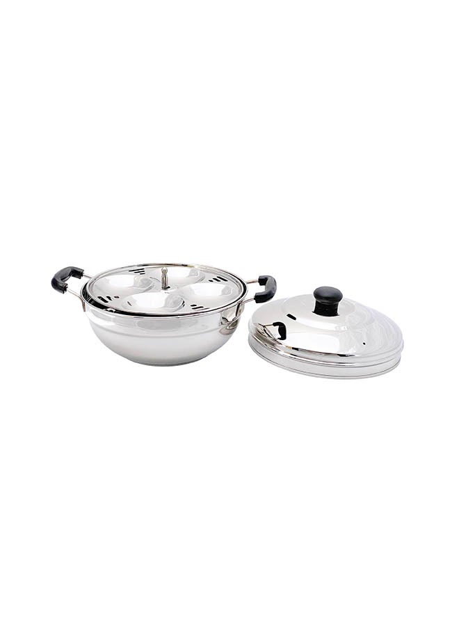 TAJ Stainless Steel Idly Cooker Multi Use Silver 23cm  - Image 1