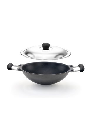 Deep Non Stick Appachatti Hoppers Pan with Lid Black 24cm - pnsku/N43325977A/45/_/1739788956/d5e1d902-5bf0-491e-a618-1c8363c426ea