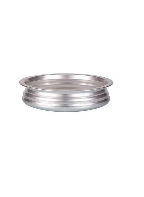 Anodised Aluminium Uruli With Lid Silver 27cm