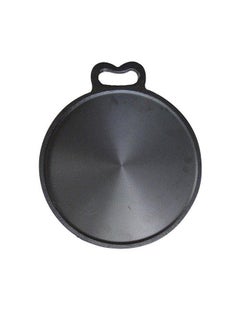 Ayda Pre-Seasoned Cast Iron Tawa Griddle Black 14inch  - Image 1