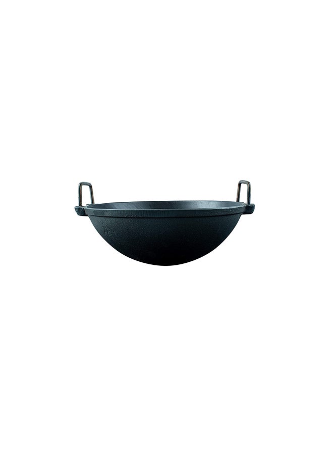 Ayda Pre-Seasoned Cast Iron Kadai Black 6inch  - Image 1