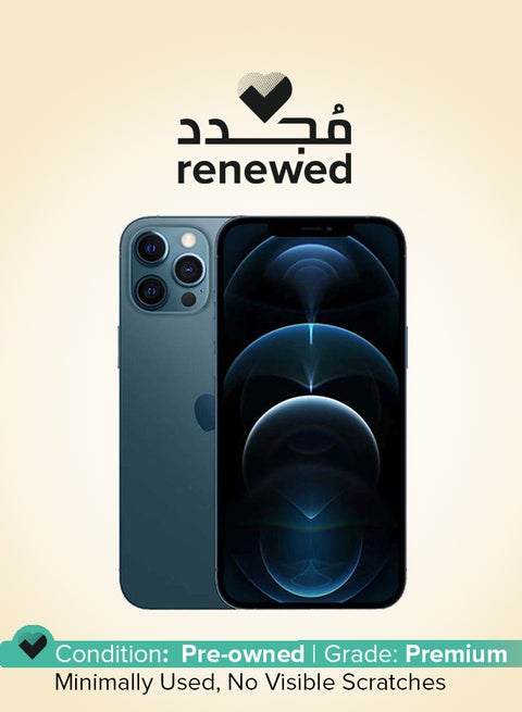 Renewed - iPhone 12 Pro 256GB Pacific Blue 5G With Facetime - International Version