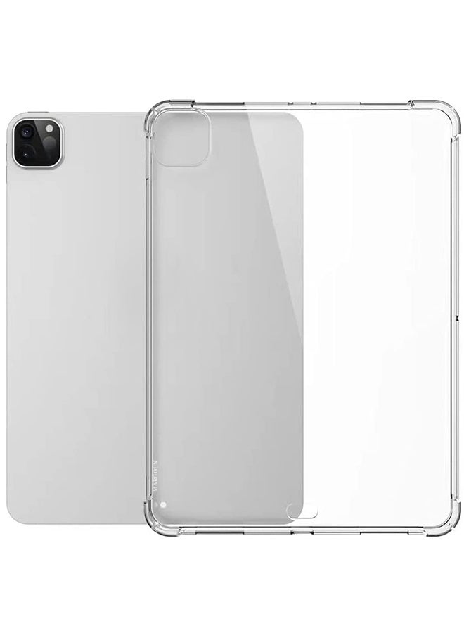 Ultra Slim Soft Silicone Back Case Cover With Bumper Frame For Ipad Pro 2020 Clear - Image 1