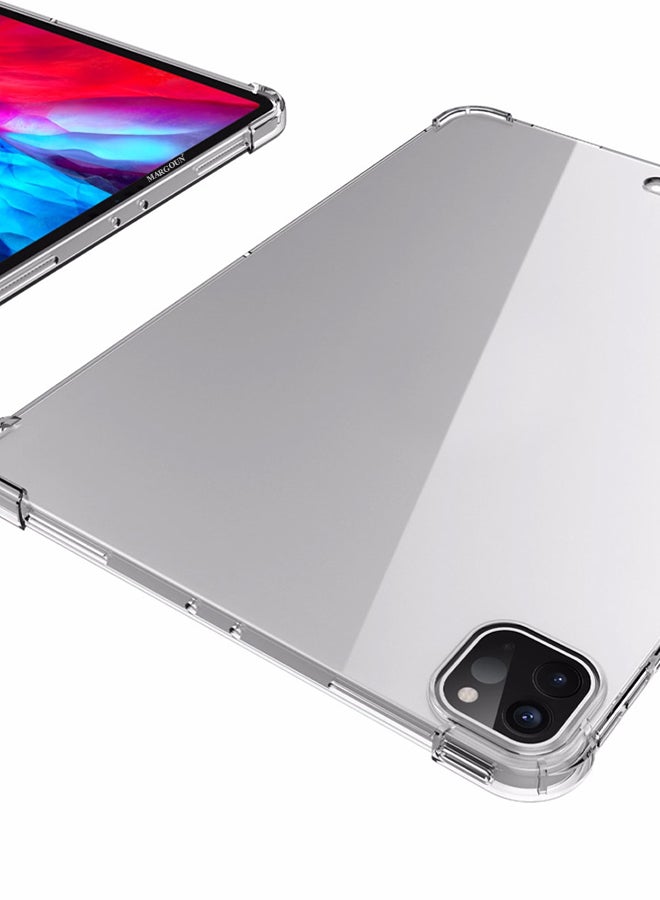 Ultra Slim Soft Silicone Back Case Cover With Bumper Frame For Ipad Pro 2020 Clear - Image 2