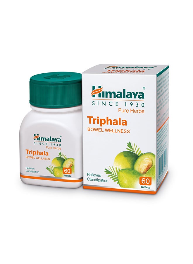 Himalaya Triphala Bowel Wellness Dietary Supplement - 60 Tablets
