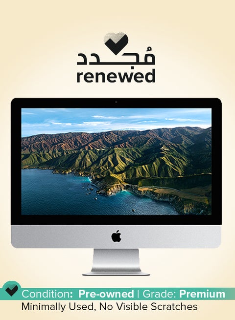 Renewed - iMac A1418 (2014) All-in-One With 21.5-Inch  Display, Core i5 Processor/Dual Core/8GB RAM/500GB HDD/macOS Silver