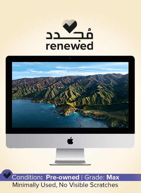 Renewed - iMac A1418 All-in-One With 21.5-Inch  Display, Core i5 Processor/Dual Core/8GB RAM/500GB HDD/macOS Silver