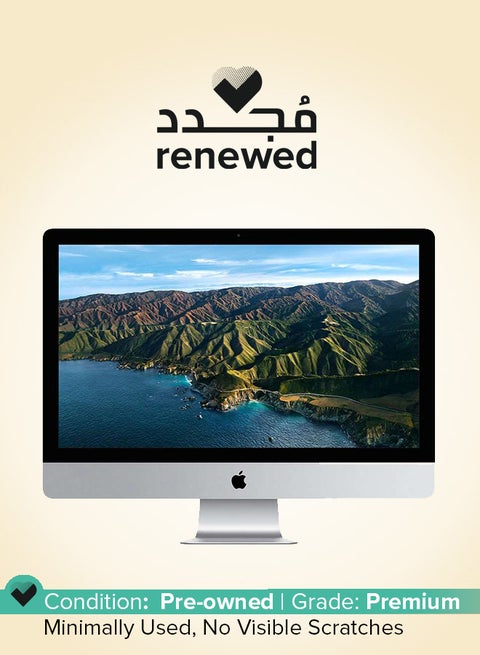 Renewed - iMac A1418 (2014) All-in-One With 21.5-Inch  Display, Core i5 Processor/Dual Core/8GB RAM/500GB HDD/macOS Silver