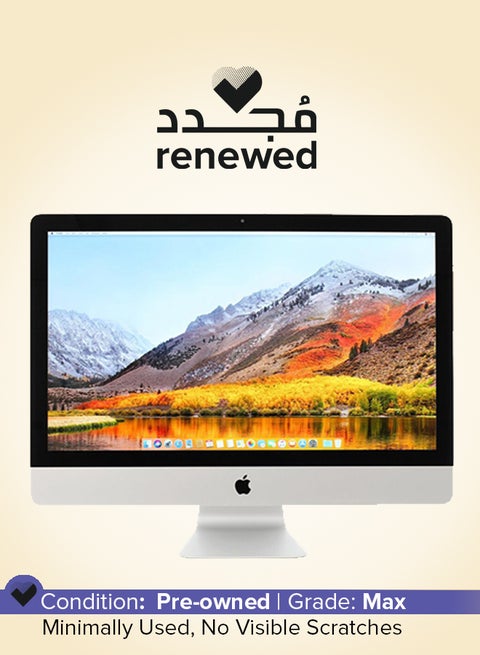 Renewed - iMac A1419 (2013) All-in-One With 27-Inch  Display, Core i5 Processor/Dual Core/8GB RAM/1TB HDD/macOS Silver
