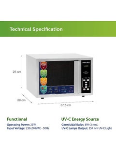 Philips Uv-C Disinfection System Iisc Boston University And Intertek Certified For Quick Disinfection Of Viruses Within Minutes 30L Capacity Stainless steel 5kg  - Image 1