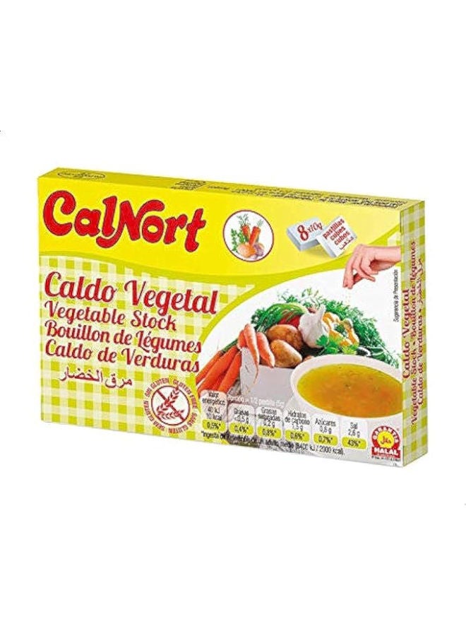 Calnort 8-Cubes Instant Vegetables Flavour Stock 80grams
