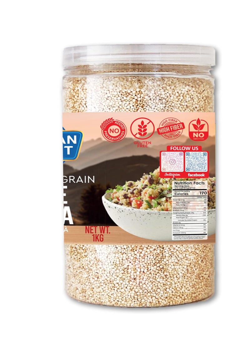 American Harvest - Natural Quinoa - White In Jar 1kg - Image 1