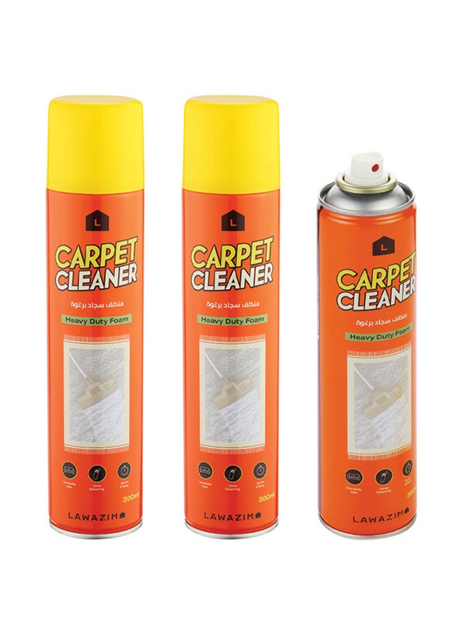لوازم طقم بخاخ منظف للسجاد مكون من 3 قطع متعدد الألوان 300ملليلتر - Image 2