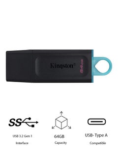 DataTraveler Exodia USB 3.2 Flash Drive With Protective Cap 64 GB - pnsku/N43383383A/45/_/1736584613/a1f6b127-1f30-46c1-bc7e-bbacb5dfd0fe