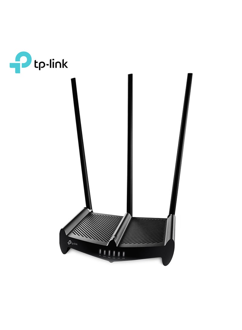 تي بي لينك راوتر N لاسلكي عالي الطاقة أسود - Image 1