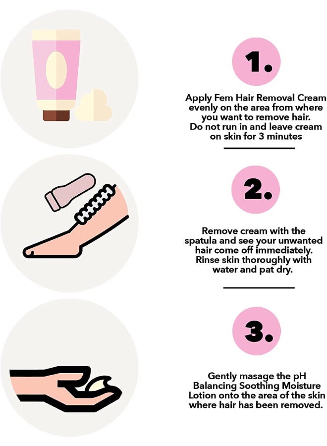 fem USA Rose Hair Removal Cream 90gm + 18 gm Free| 100% Natural Rose Ingredients & Avocado Oil | Soft & Nourished Skin | For Sensitive Skin 90 + 18grams - Image 4