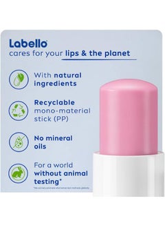 Labello LABELLO Lip Care, Moisturizing Lip Balm, Soft Rose, 4.8g 4.8grams  - Image 5