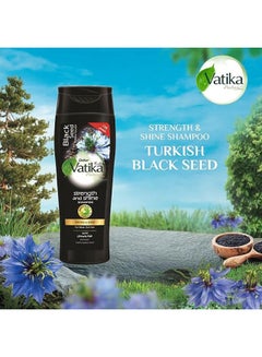 Dabur Vatika Naturals Blackseed (Habba Sauda) Shampoo | Natural Extracts | Strength & Shine | For Weak & Dull Hair 180ml  - Image 2