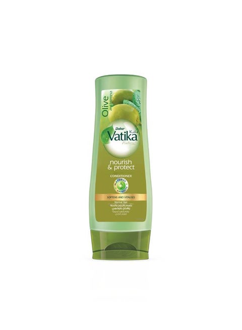 Vatika Naturals Nourish & Protect Conditioner | Olive & Henna Conditioning Cream | Softens & Vitalizes | For Normal Hair 360ml