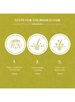 Dabur Vatika Naturals Nourish & Protect Conditioner | Olive & Henna Conditioning Cream | Softens & Vitalizes | For Normal Hair 360ml  - Image 4