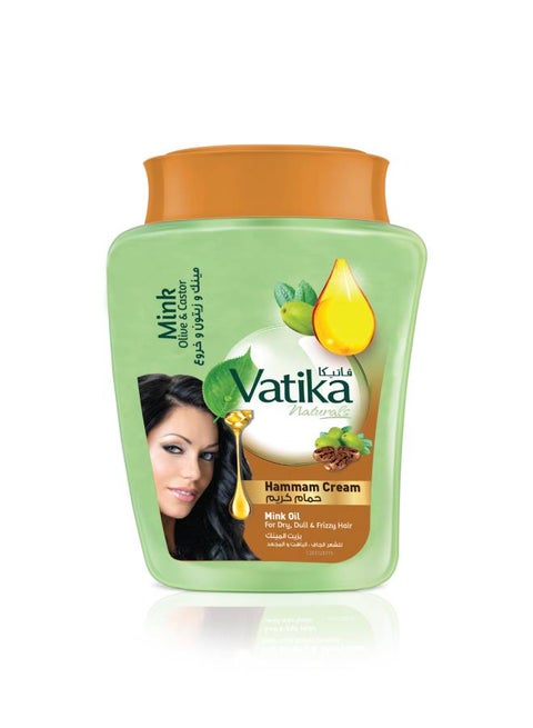 حمام كريم يزيد ترطيب ولمعان الشعر بزيت المينك 450جرام