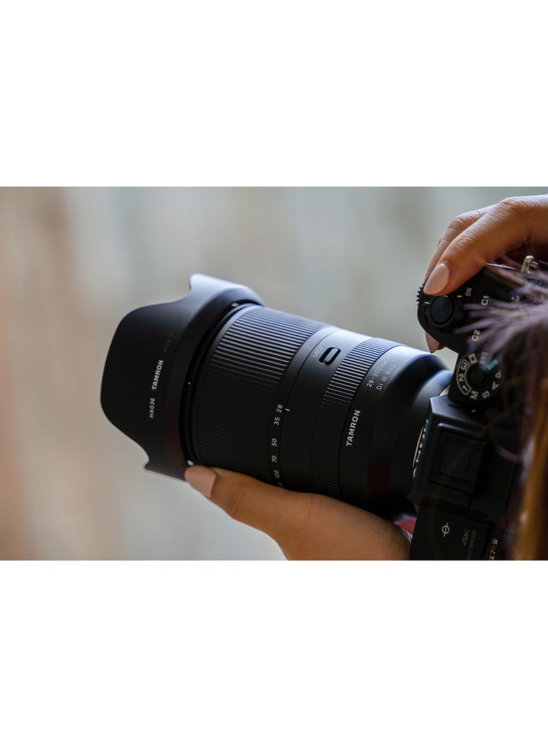 Tamron A071SF 28-200mm F/2.8-5.6 Di III RXD Sony Black - Image 5