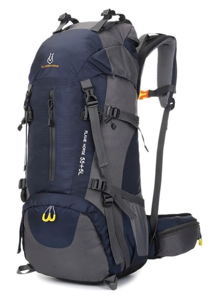 حقيبة ظهر للسفر والأماكن الخارجية سعة 60 لترا مزودة بحجرة للأحذية 60x30x5سم - Image 1