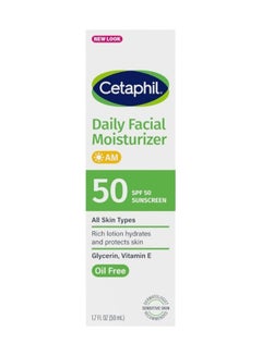 Cetaphil Daily Facial Moisturizer With Sunscreen Spf 50 (50Ml) 50ml  - Image 1