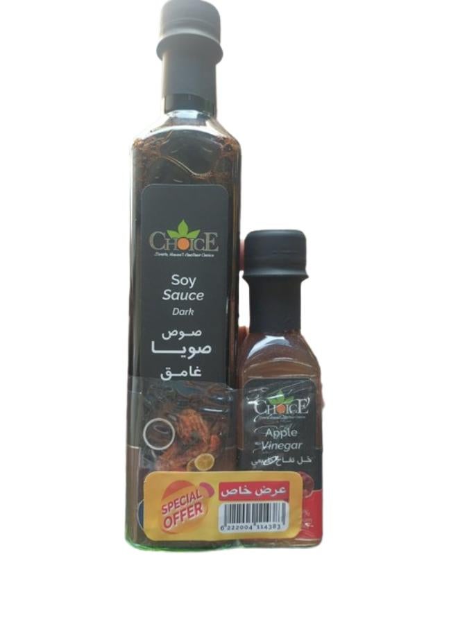 Dark Soy Sauce + Apple Vinegar 500 + 125ml